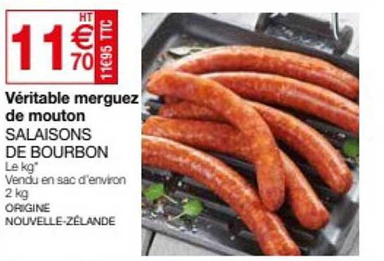 véritable merguez de mouton salaisons de bourbon