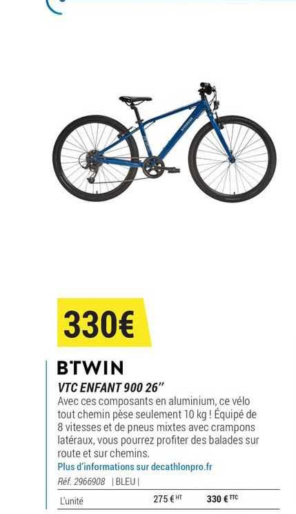 vtc enfant 900 26" btwin