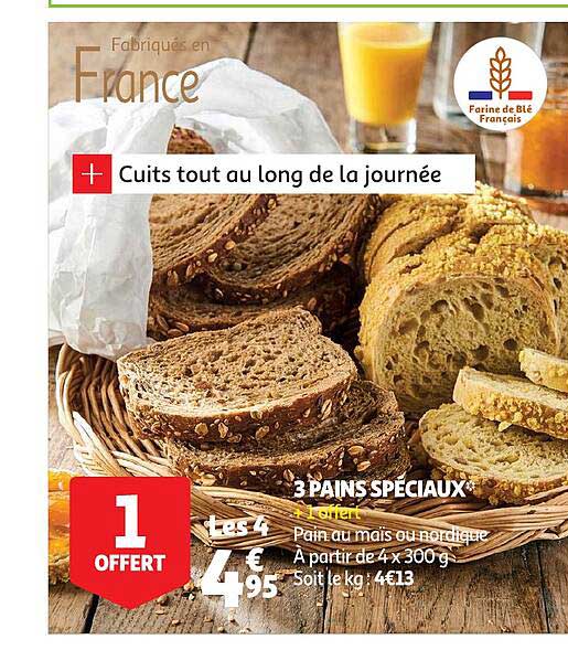 3 pains spéciaux