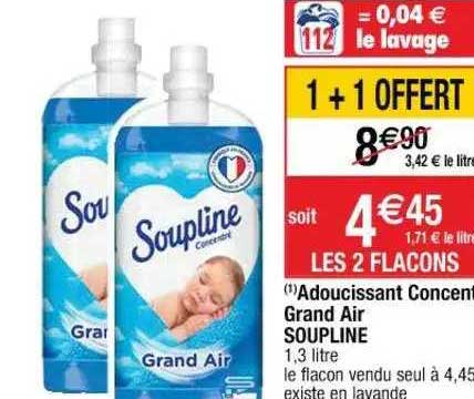 adoucissant contré grand air soupline