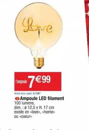 ampoule led filament