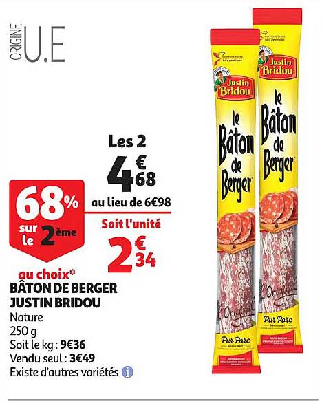 bâton de berger justin bridou
