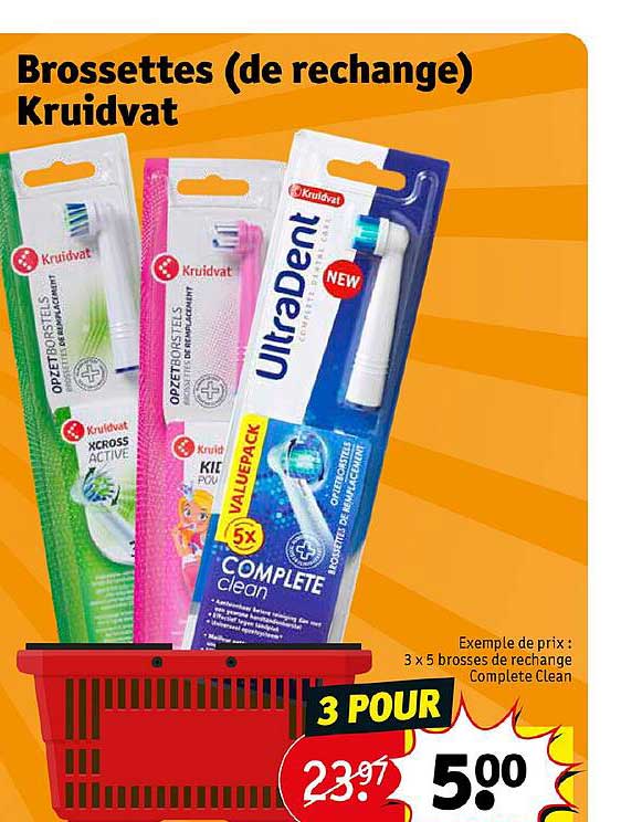 Brossettes (de Rechange) Kruidvat