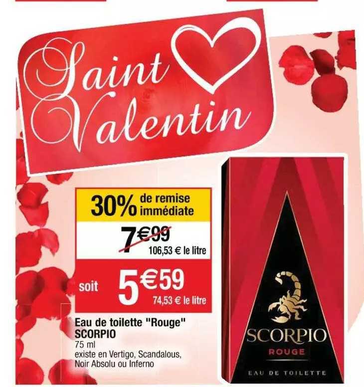 Eau De Toilette "rouge" Scorpio