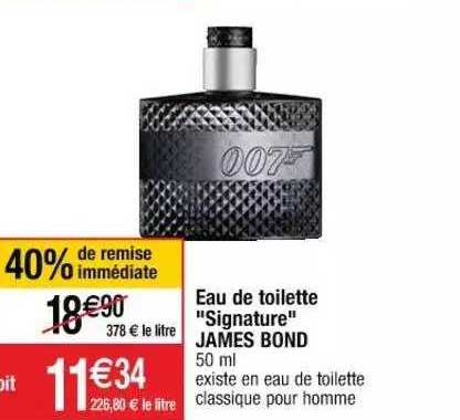eau de toilette "signature" james bond