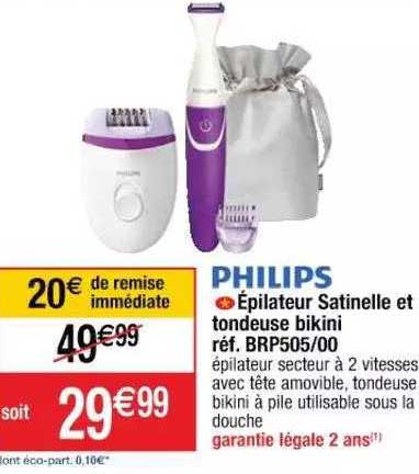 épilateur Satinelle Et Tondeuse Bikini Philips