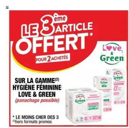 la gamme hygiène féminine love & green