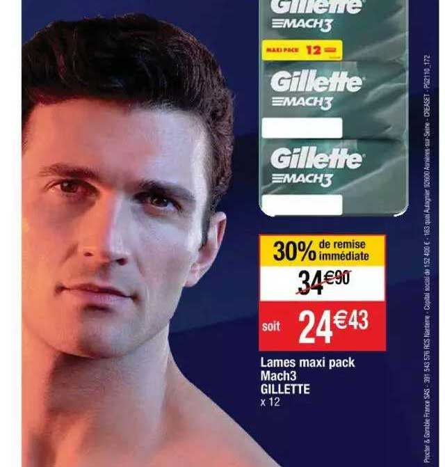lames maxi pack mach3 gillette
