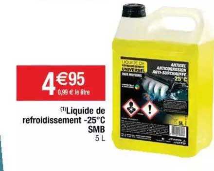 liquide de refroidissement -25°c smb