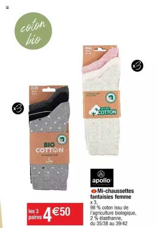 mi-chaussettes fantaisies femme