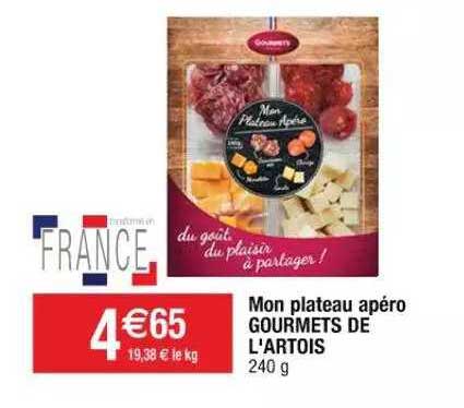 mon plateau apéro gourmets de l'artois