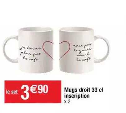 mugs droit 33 cl inscription