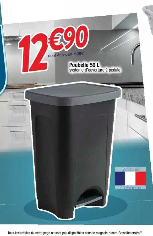 Poubelle 50 L