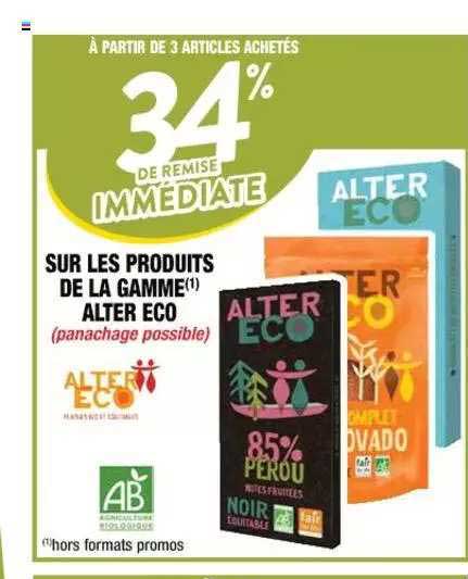 produits de la gamme alter éco