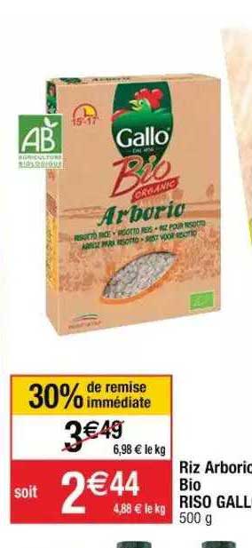 riz arborio bio riso gallo