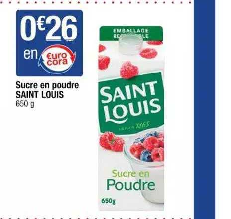 sucre en poudre saint louis