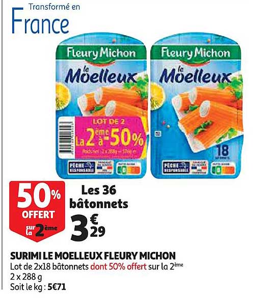 surimi le moelleux fleury michon