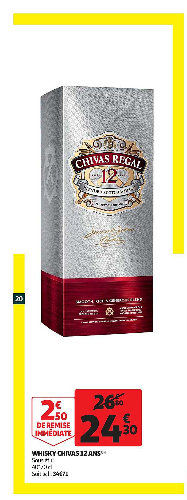 whisky chivas 12 ans