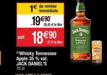 whisky tennessee apple 35% vol. jack daniel's