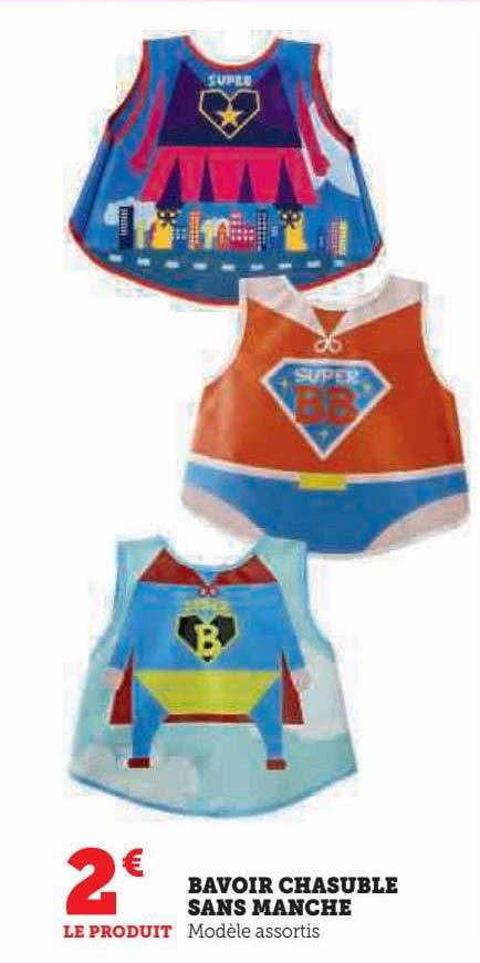 Bavoir Chasuble Sans Manche