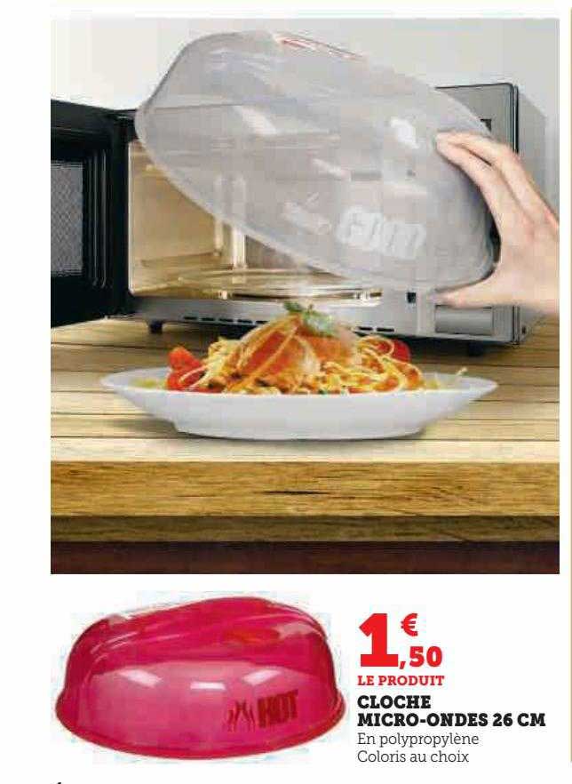 cloche micro-ondes 26 cm