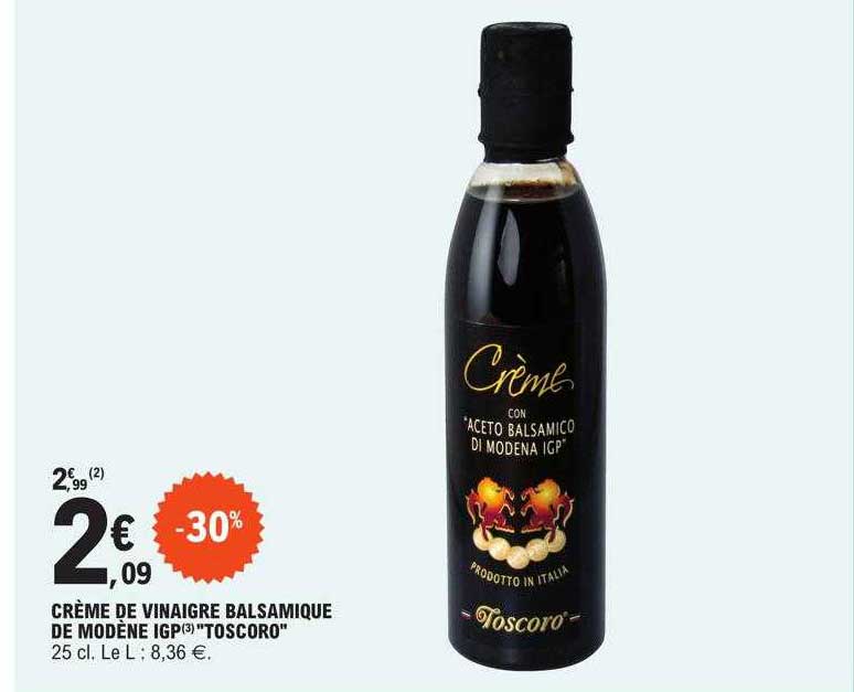 Crème De Vinaigre Balsamique De Modène Igp "toscoro"