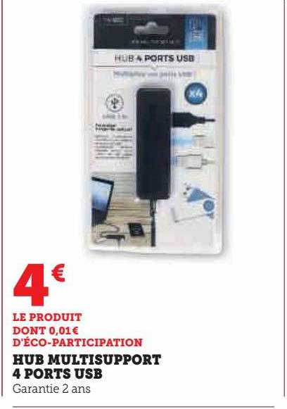hub multisupport 4 ports usb