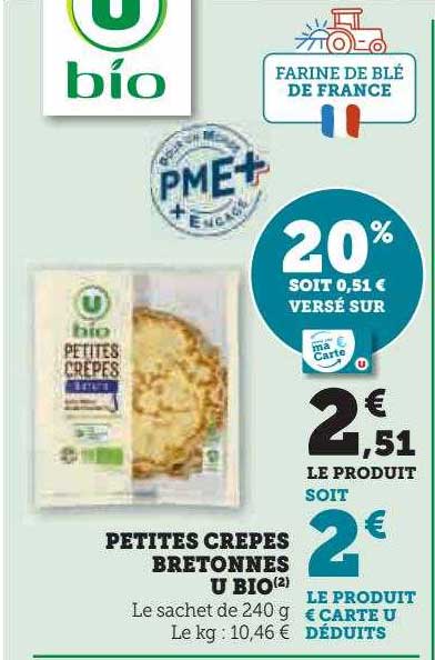 petites crêpes bretonnes u bio