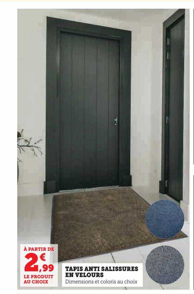 Tapis Anti Salissures En Velours
