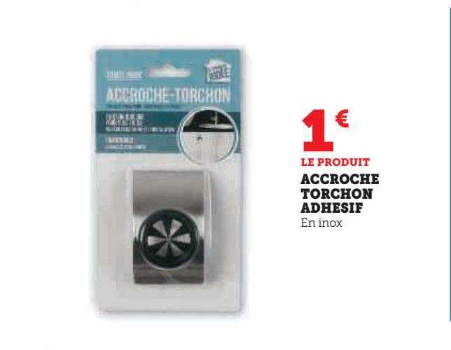 accroche torchon adhésif