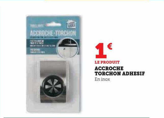 accroche torchon adhésif