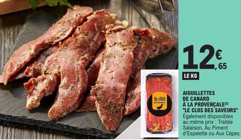 aiguillettes de canard à la provençale "le clos des saveurs"