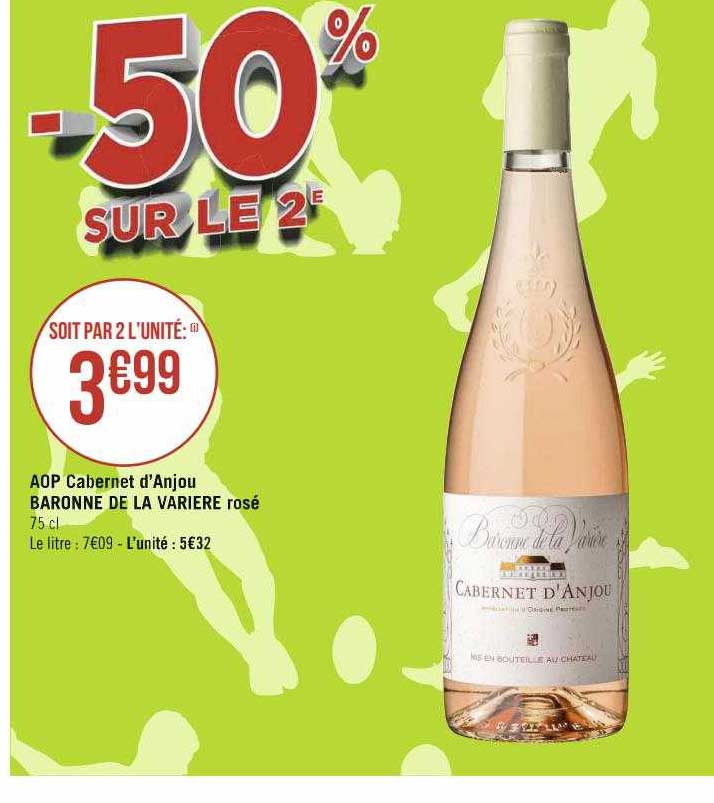 aop cabernet d'anjou baronne de la varière rosé