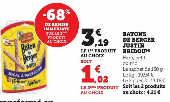 bâtons de berger justin bridou