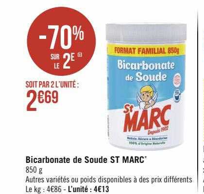 bicarbonate de soude st marc