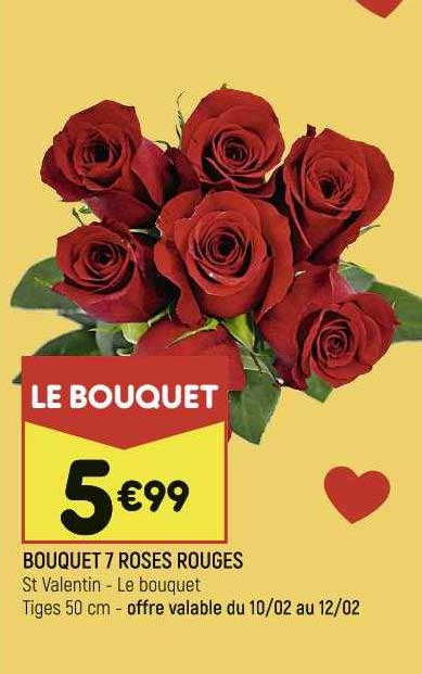 Bouquet 7 Roses Rouges