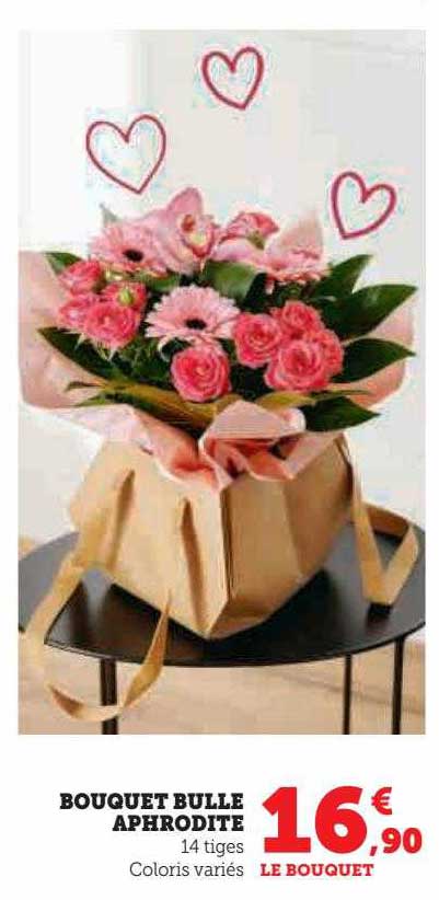 bouquet bulle aphrodite