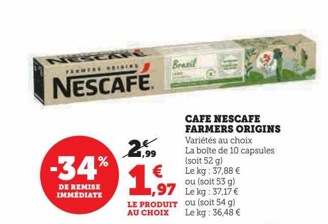 Café Nescafé Farmers Origins