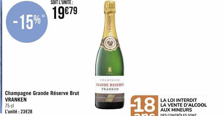Champagne Grande Réserve Brut Vranken