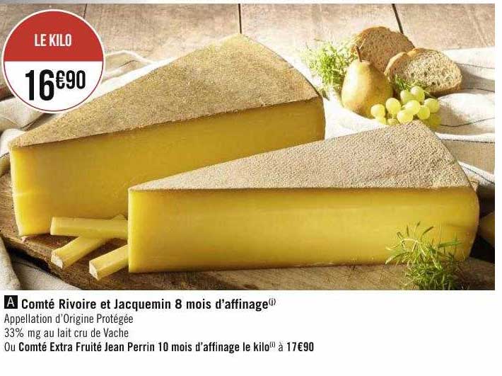 comté rivoire et jacquemin 8 mois d'affinage