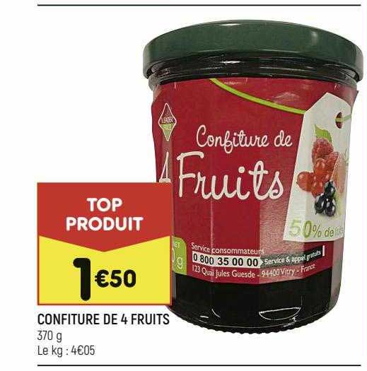 Confiture De 4 Fruits