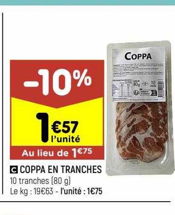 Coppa En Tranches