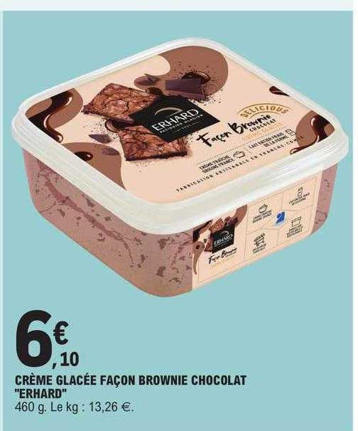 crème glacée façon brownie chocolat "erhard"