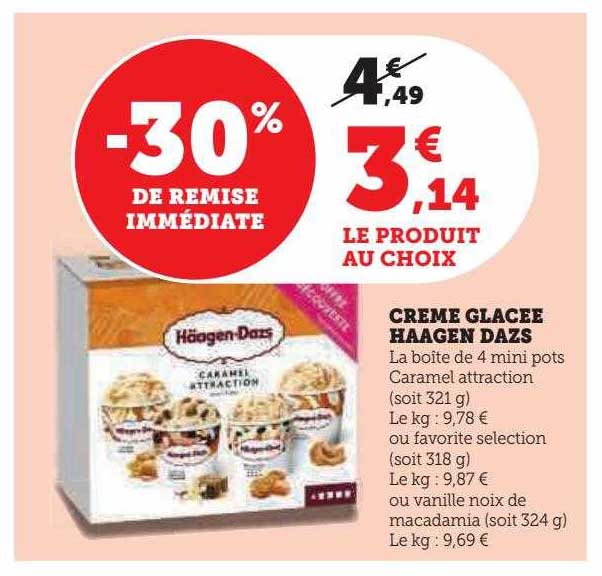 Crème Glacée Häagen Dazs