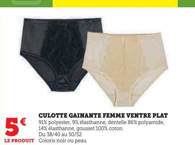 culotte gainante femme ventre plat