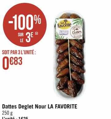 dattes deglet nour la favorite