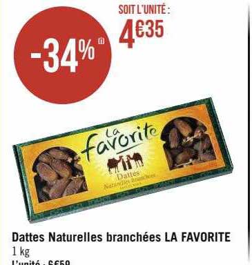 dattes naturelles branchées la favorite