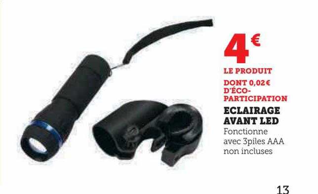 éclairage avant led