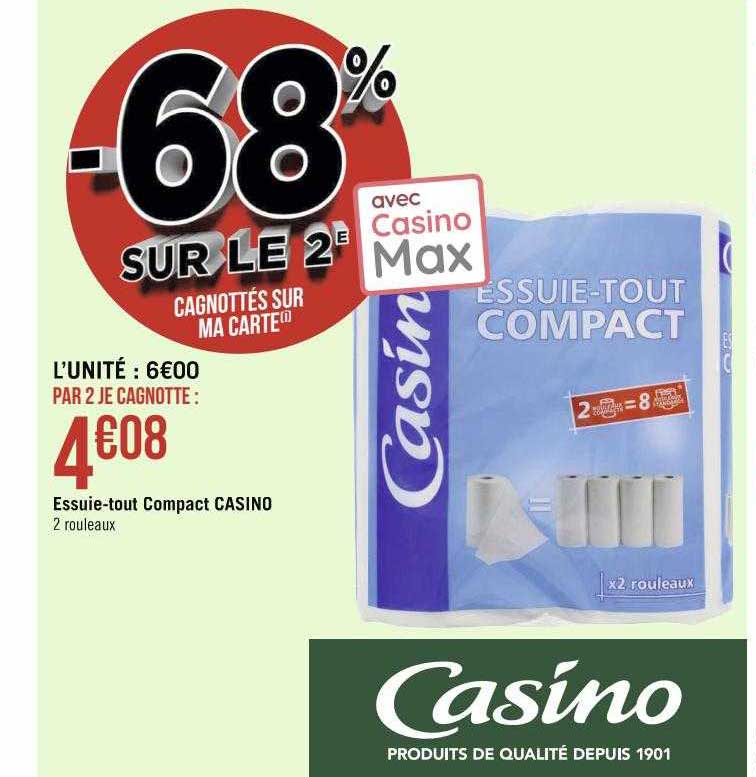 essuie-tout compact casino