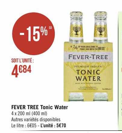 fever tree tonic water